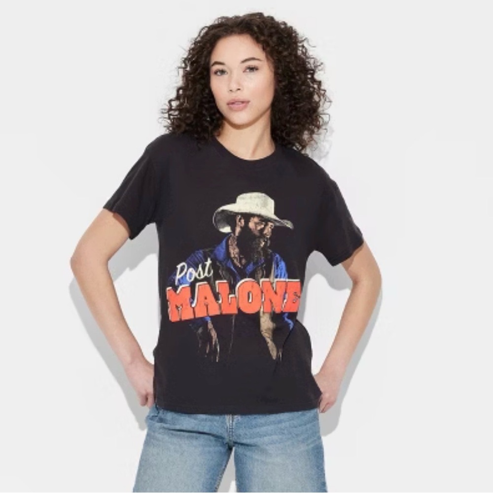 Women’s Post Malone Black Graphic T-Shirt